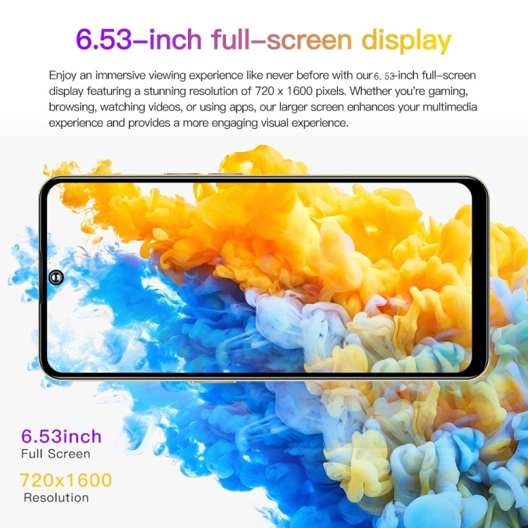 Reno10Pro+ / U22, 6.53 inch Screen, Face Identification, Android 8.1 MTK6737 Quad Core, Network: 4G, OTG, Dual SIM, 3GB+32GB