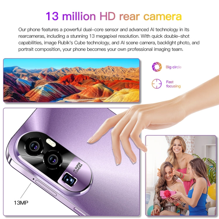 Reno10Pro+ / U22, 6.53 inch Screen, Face Identification, Android 8.1 MTK6737 Quad Core, Network: 4G, OTG, Dual SIM, 3GB+32GB