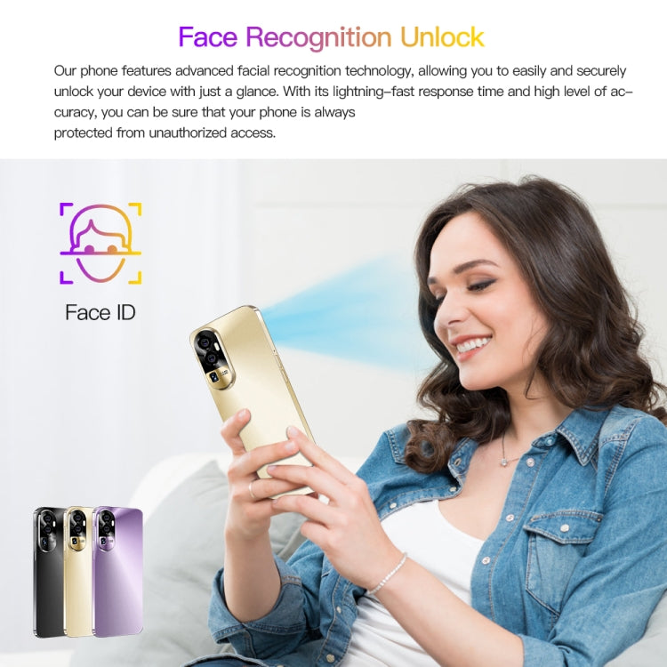 Reno10Pro+ / U22, 6.53 inch Screen, Face Identification, Android 8.1 MTK6737 Quad Core, Network: 4G, OTG, Dual SIM, 3GB+32GB
