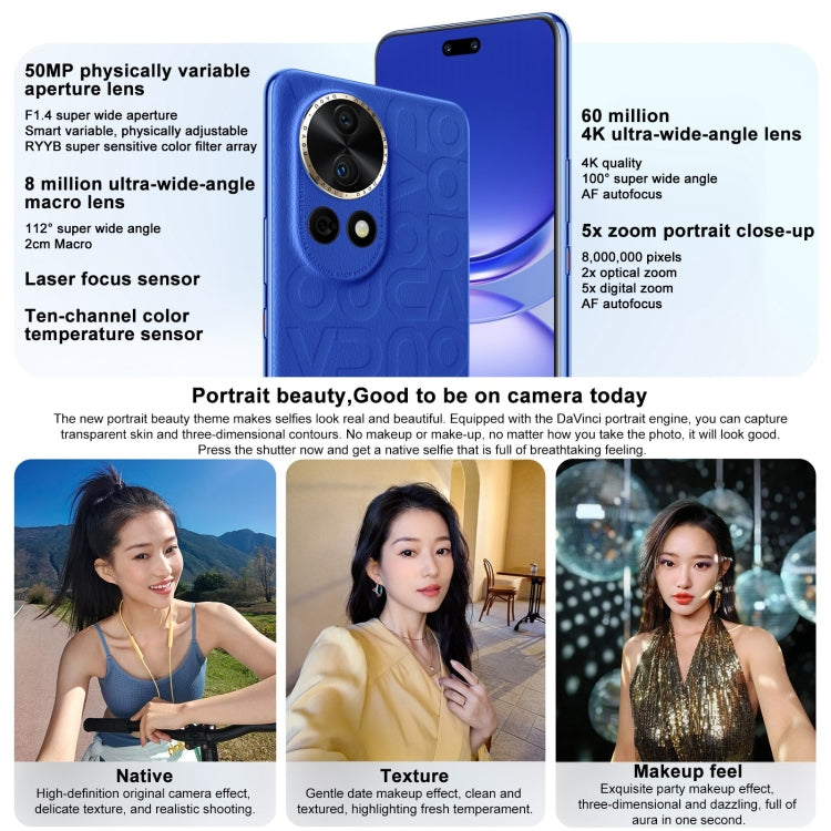 Huawei nova 12 Ultra, Screen Fingerprint Identification, 6.76 inch HarmonyOS 4.0 Octa Core, Network: 4G, NFC, OTG, Not Support Google Play, 12GB+512GB, 12GB+1TB