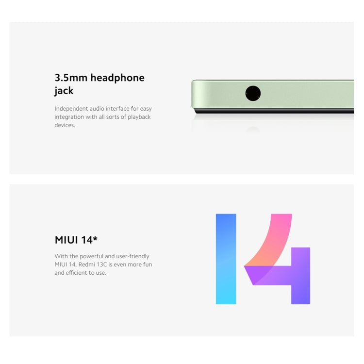 Xiaomi Redmi 13C 5G, 6.74 inch MIUI 14 MediaTek Dimensity 6100+ Octa Core 2.2GHz, NFC, Network: 5G, Not Support Google Play, 4GB+128GB, 6GB+128GB, 8GB+256GB