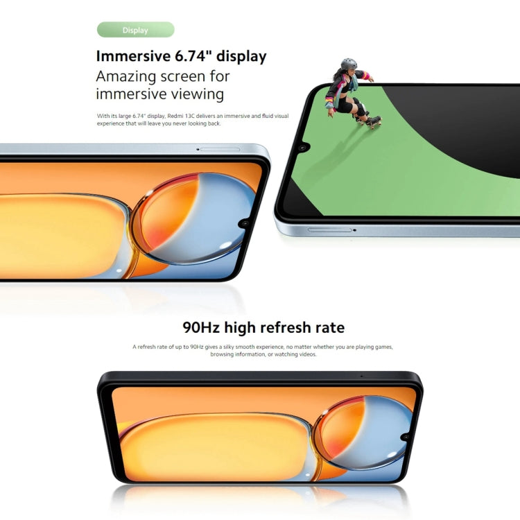 Xiaomi Redmi 13C 5G, 6.74 inch MIUI 14 MediaTek Dimensity 6100+ Octa Core 2.2GHz, NFC, Network: 5G, Not Support Google Play, 4GB+128GB, 6GB+128GB, 8GB+256GB