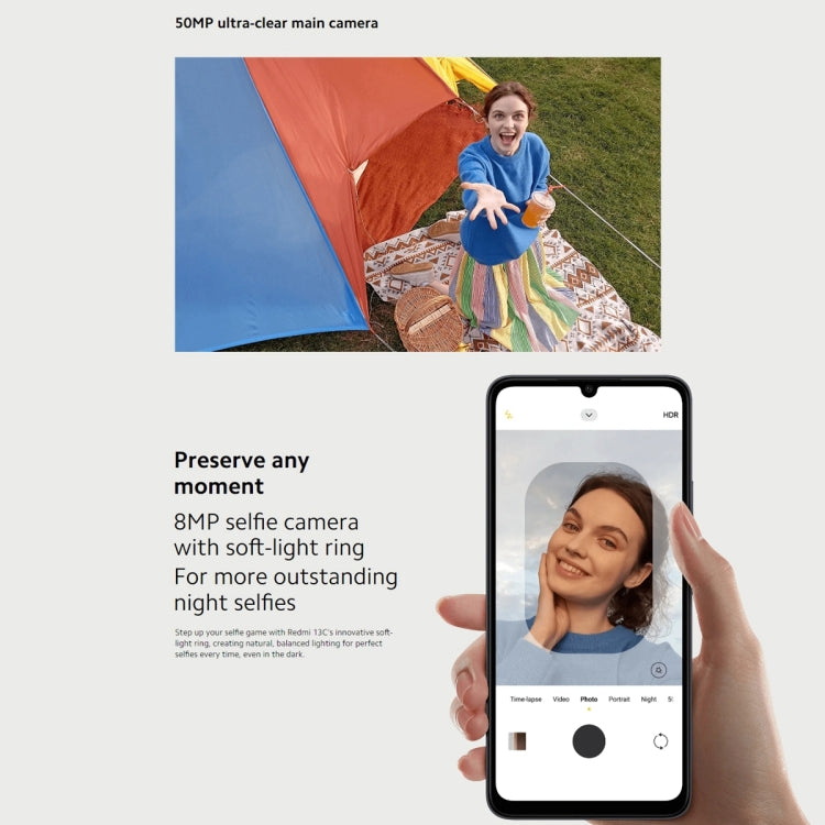 Xiaomi Redmi 13C 5G, 6.74 inch MIUI 14 MediaTek Dimensity 6100+ Octa Core 2.2GHz, NFC, Network: 5G, Not Support Google Play, 4GB+128GB, 6GB+128GB, 8GB+256GB