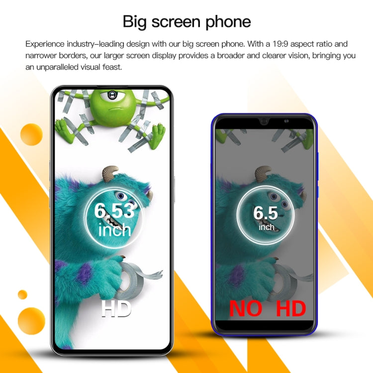 C20 Art Edition, 6.53 inch Face Identification Android 8.1 MTK6753 Octa Core , Network: 4G, Dual SIM, 3GB+32GB