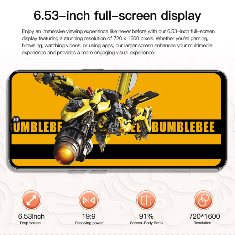 C20 Art Edition, 6.53 inch Face Identification Android 8.1 MTK6753 Octa Core , Network: 4G, Dual SIM, 3GB+32GB
