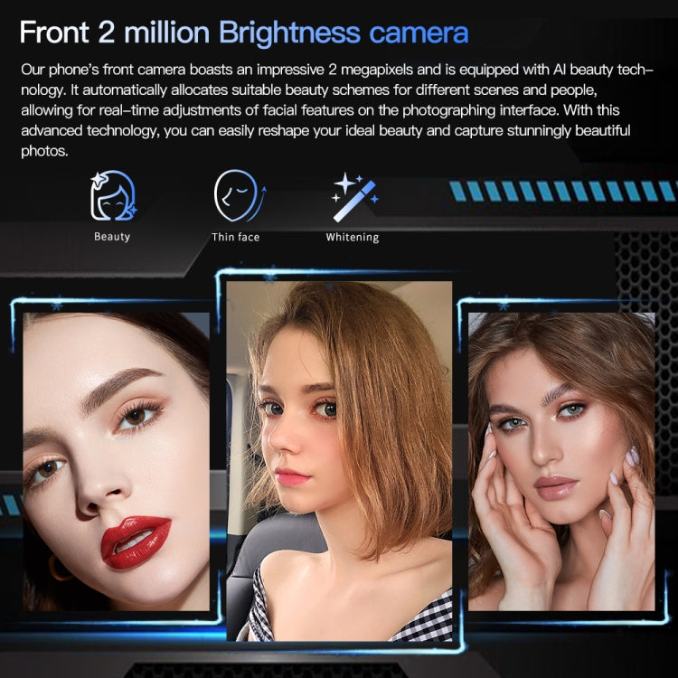 Povo5pro / PU31, 6.53 inch Face Identification Android 8.1 MTK6753 Octa Core, Network: 4G, AI GPT4, Dual SIM, 3GB+32GB