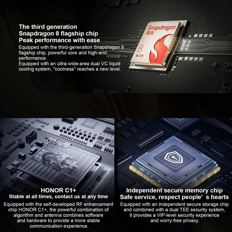 Honor Magic6, 6.78 inch Magic OS 8.0 Snapdragon 8 Gen 3 Octa Core up to 3.3GHz, Network: 5G, OTG, NFC, Support Google Play, 16GB+512GB