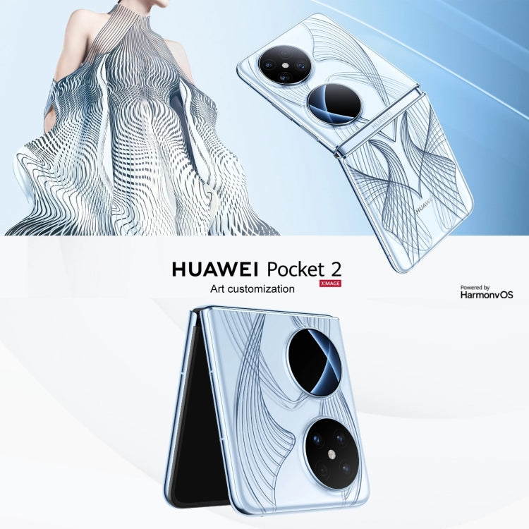 HUAWEI Pocket 2 Art Custom Edition, 6.94 inch + 1.15 inch HarmonyOS 4.0 Octa Core, OTG, NFC, Not Support Google Play, 16GB+1TB