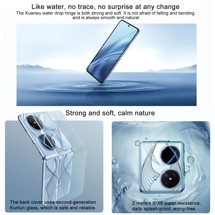 HUAWEI Pocket 2 Art Custom Edition, 6.94 inch + 1.15 inch HarmonyOS 4.0 Octa Core, OTG, NFC, Not Support Google Play, 16GB+1TB