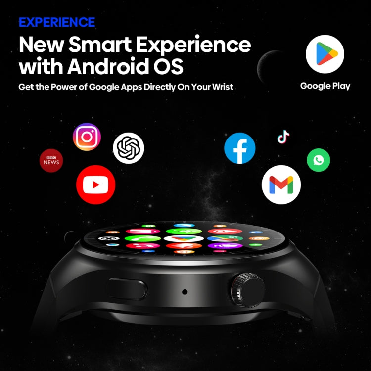Zeblaze Thor Ultra 1.43 inch AMOLED Screen Android Smart Watch, Silicone Strap, Silicone Strap