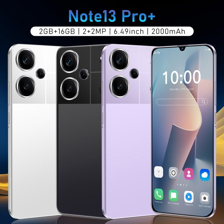 Note13 Pro+ / RF7, 6.49 inch Face Identification Android 5.0 MTK6582 Quad Core, Network: 3G, Dual SIM, 2GB+16GB