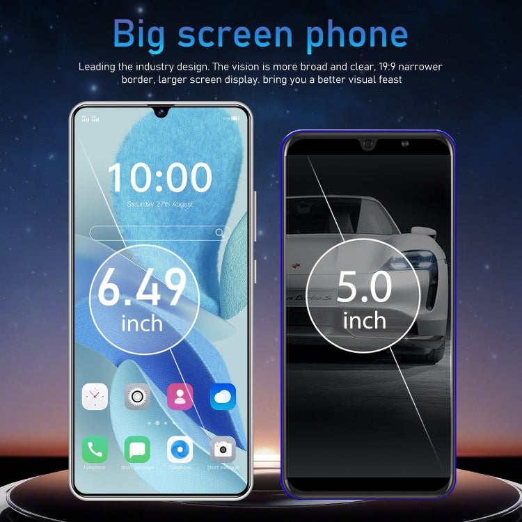 Note13 Pro+ / RF7, 6.49 inch Face Identification Android 5.0 MTK6582 Quad Core, Network: 3G, Dual SIM, 2GB+16GB