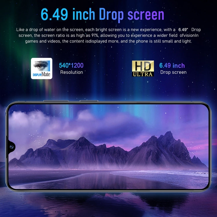 Note40 / X16, 6.49 inch Face Identification Android 8.1 MTK6580A Quad Core, Network: 3G, Dual SIM, 2GB+16GB