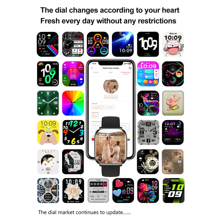 HD12 1.75 inch IP68 Waterproof Smart Watch, Support Blood Oxygen Monitoring