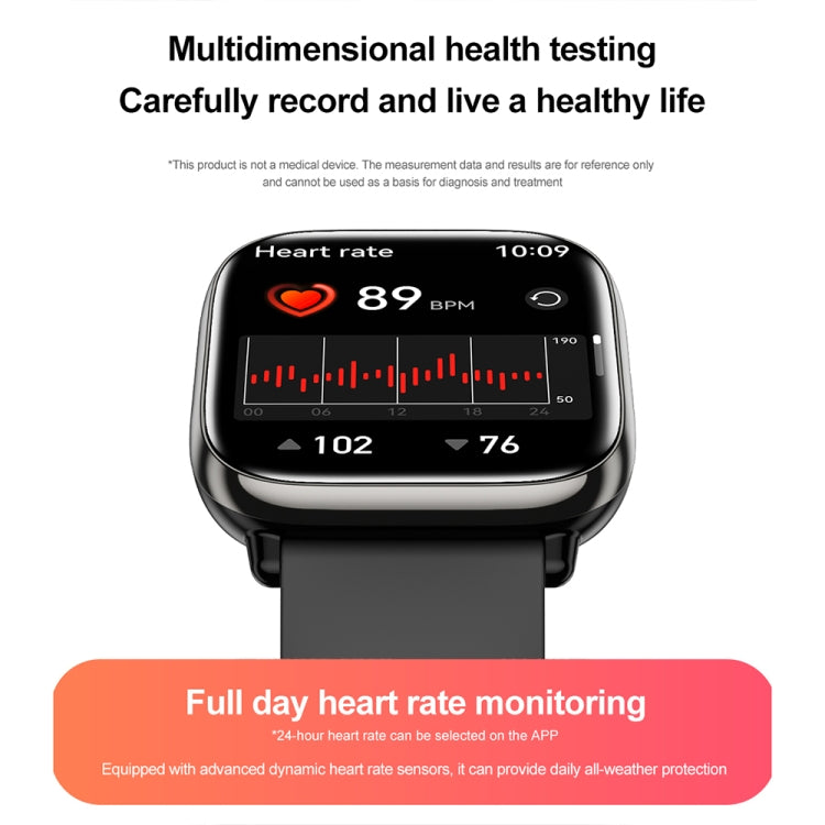 HD12 1.75 inch IP68 Waterproof Smart Watch, Support Blood Oxygen Monitoring