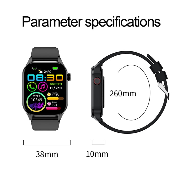 T98 2.04 inch IP68 Waterproof Bluetooth Call Smart Watch, Support Blood Oxygen Monitoring