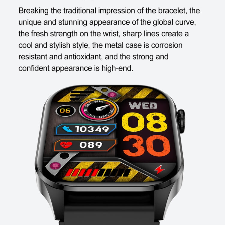 T98 2.04 inch IP68 Waterproof Bluetooth Call Smart Watch, Support Blood Oxygen Monitoring