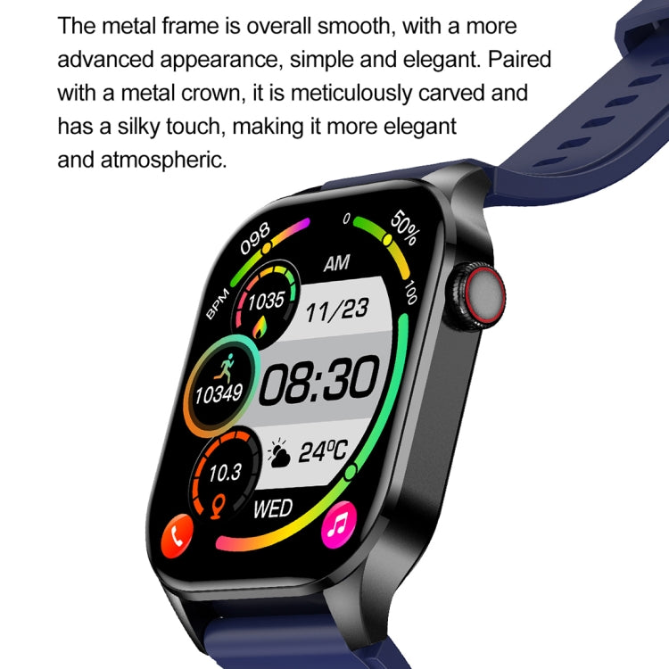 T98 2.04 inch IP68 Waterproof Bluetooth Call Smart Watch, Support Blood Oxygen Monitoring