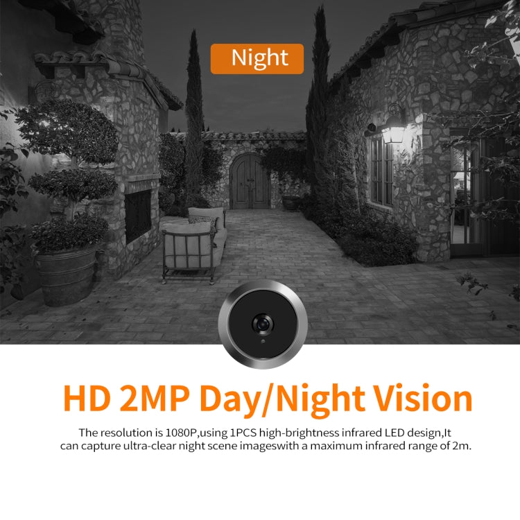 ESCAM C23 3.97 inch 1080p Smart Digital Door Concealed Viewer Wide Angle With Night Vision, C23