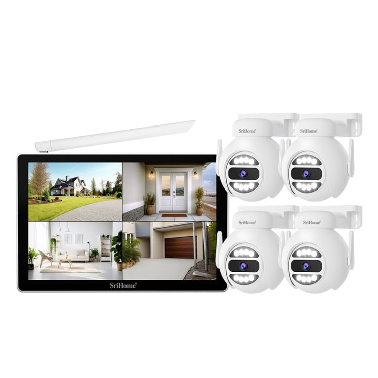 SriHome NVS010-IPC047 Ultra HD 4 Channel WiFi Network Video Recorder Set, NVS010-IPC047