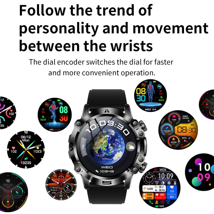 ET482 1.43 inch AMOLED Screen Sports Smart Watch Support Bluetooth Call / ECG Function