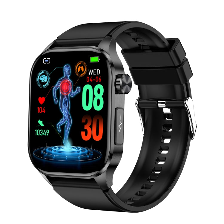 ET580 2.04 inch AMOLED Screen Sports Smart Watch Support Bluetooth Call / ECG Function