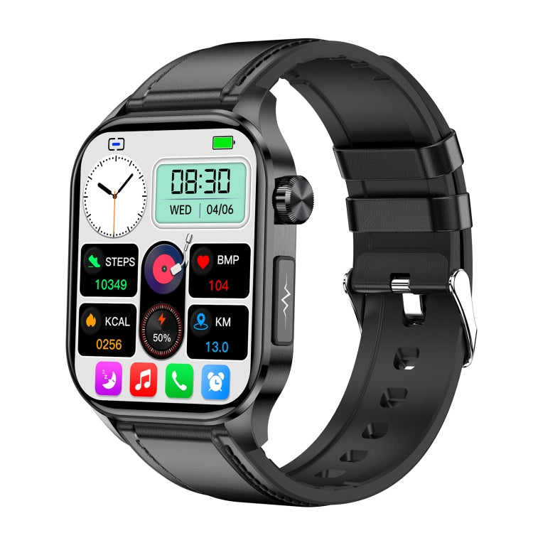 ET580 2.04 inch AMOLED Screen Sports Smart Watch Support Bluetooth Call / ECG Function