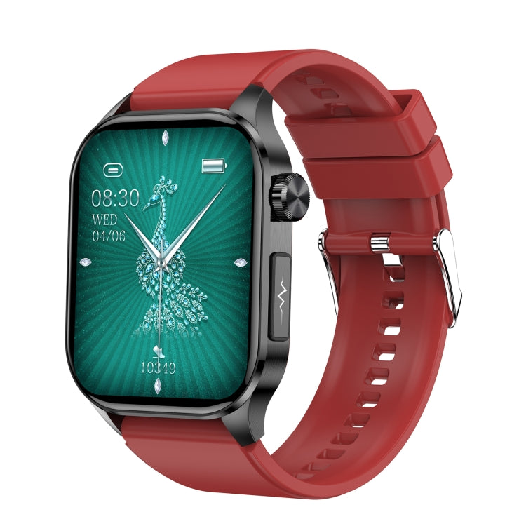 ET580 2.04 inch AMOLED Screen Sports Smart Watch Support Bluetooth Call / ECG Function