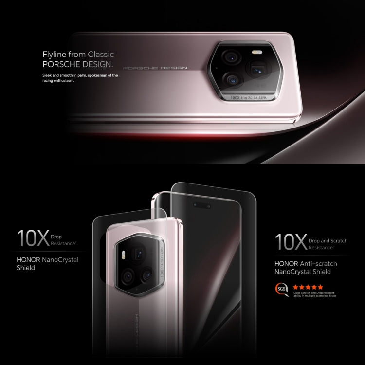 Honor Magic6 RSR Porsche Design, 6.8 inch Magic OS 8.0 Snapdragon 8 Gen 3 Octa Core up to 3.3GHz, Network: 5G, OTG, NFC, Support Google Play, 24GB+1TB