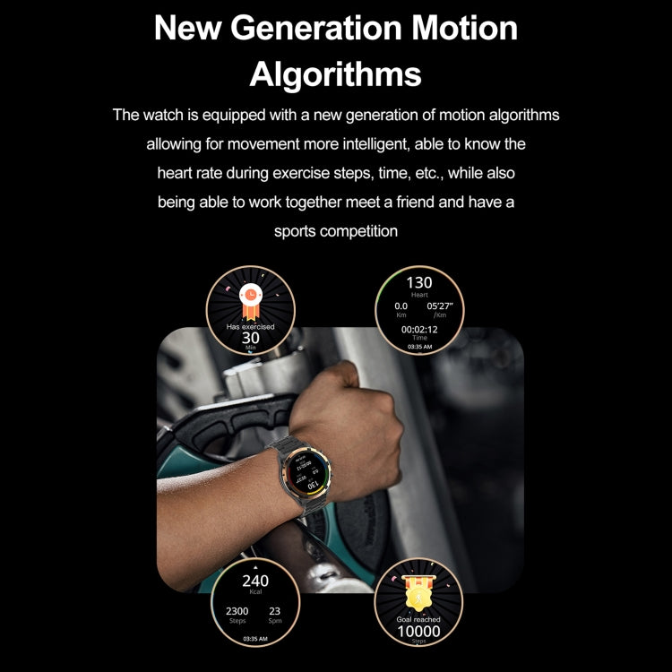 HK98 1.43 inch BT5.3 Fitness Sport Smart Watch, Support Bluetooth Call / Sleep / Blood Oxygen / Heart Rate / Blood Pressure Health Monitor