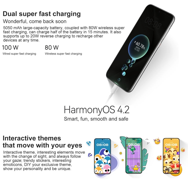 HUAWEI Pura 70 Pro, Screen Fingerprint Identification, 6.8 inch HarmonyOS 4.2 Kirin 9010 Octa Core up to 2.3GHz, NFC, OTG, Not Support Google Play, 12GB+256GB, 12GB+512GB, 12GB+1TB