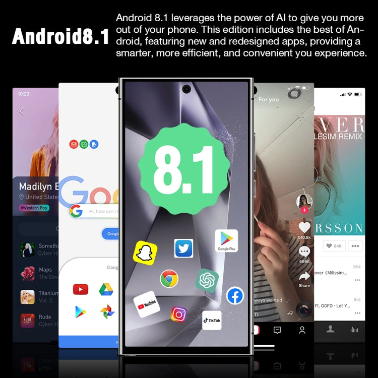 S24 Ultra / L26, 6.75 inch Screen, Face Identification, Android 8.1 MTK6580P Quad Core, Network: 3G, Dual SIM, L26 2GB+16GB