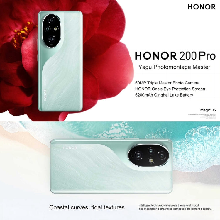 Honor 200 Pro, Screen Fingerprint Identification, 6.78 inch MagicOS 8.0 Snapdragon 8s Gen 3 Octa Core, Network: 5G, NFC, OTG, 12GB+256GB, 12GB+512GB, 16GB+512GB