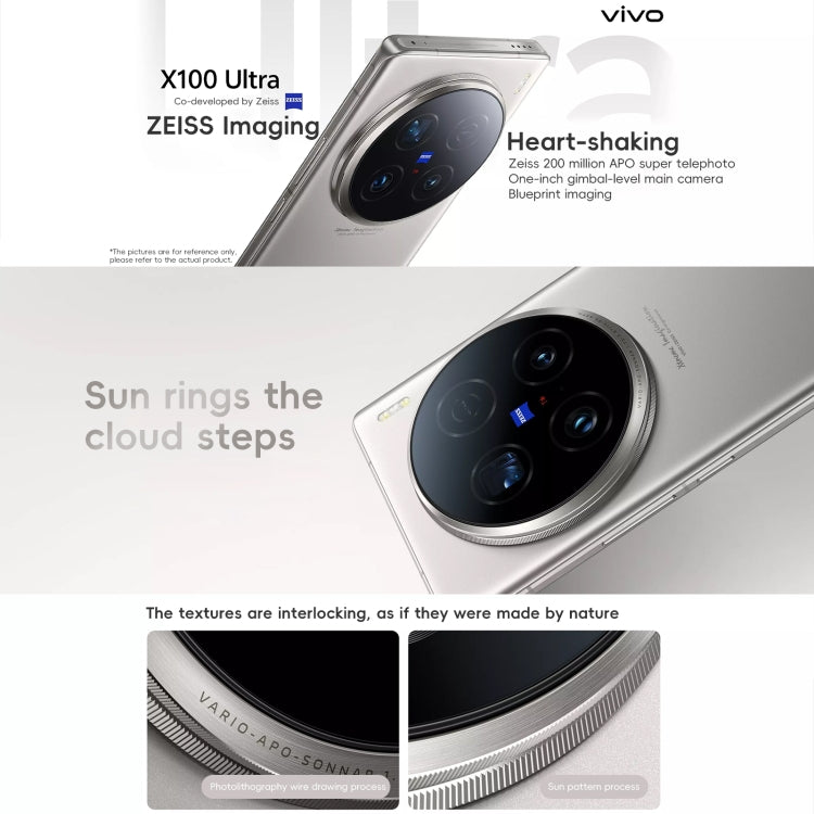 vivo X100 Ultra, Face ID / Fingerprint Identification, 6.78 inch Android 14 OriginOS 4 Snapdragon 8 Gen 3 Octa Core, OTG, NFC, Network: 5G, Support Google Play, 12GB+256GB, 16GB+512GB, 16GB+1TB