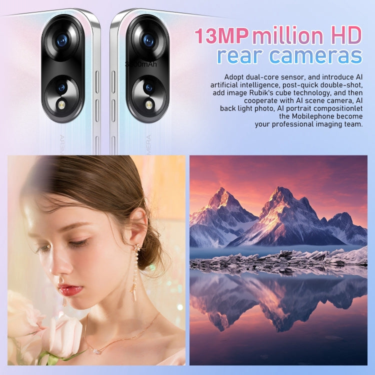 SDT81 / A38, 6.3 inch Screen, Face Identification, Android 10.0 MTK6737 Quad Core, Network: 4G, Dual SIM, 2GB+16GB