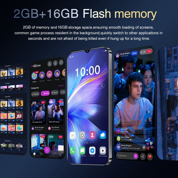 SDT86 / Note30 Pro, 6.3 inch Screen, Face Identification, Android 10.0 MTK6737 Quad Core, Network: 4G, Dual SIM, 2GB+16GB
