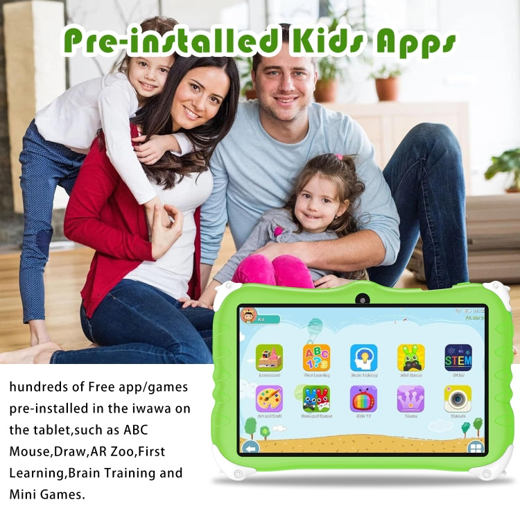 Penguin 7 inch WiFi Kids Tablet PC, Android 7.0 MT6735 Octa Core CPU, 2GB+16GB