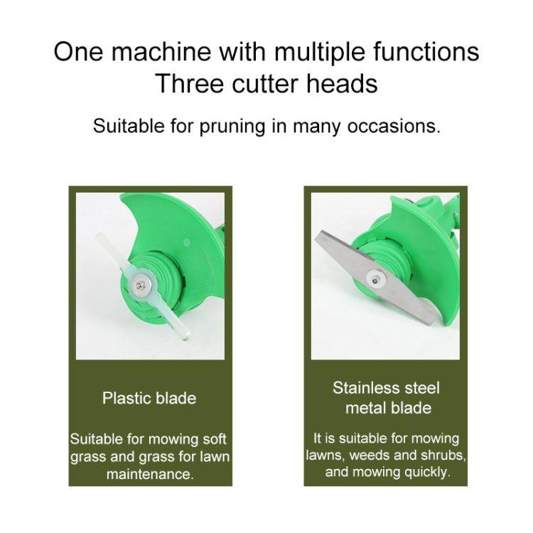 12V 2000mAh Household Portable Rechargeable Electric Lawn Mower Weeder, EU Plug, US Plug