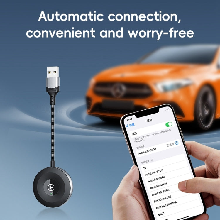 USB, USB-C / Type-C Wired to Wireless Car CarPlay Box Adapter for iPhone