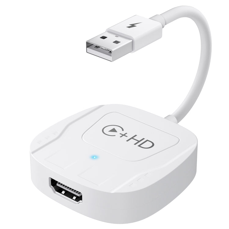 USB and HDMI Wired to Wireless CarPlay Auto Adapter, USB + HDMI Square