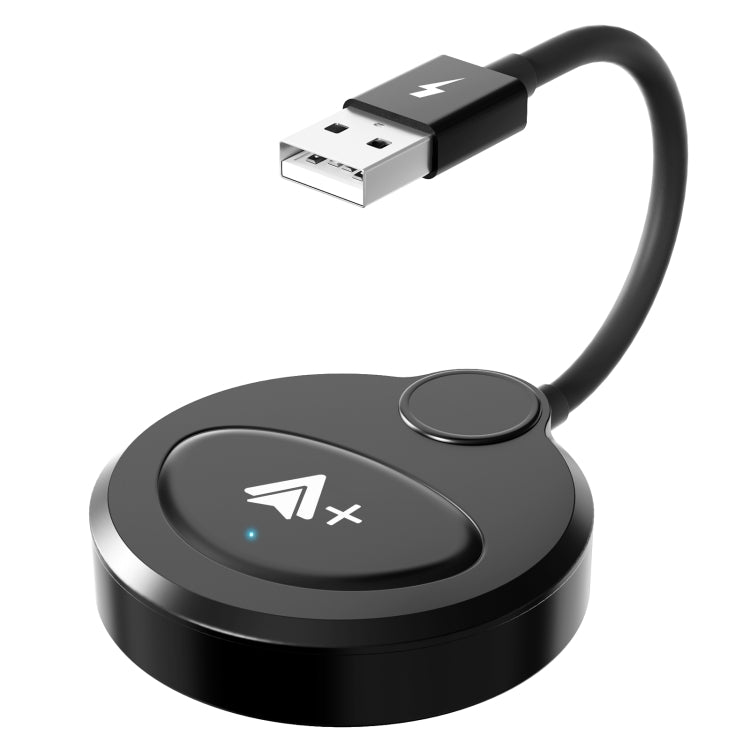 USB Interface Wired to Wireless CarPlay Auto Adapter for Android, USB Round