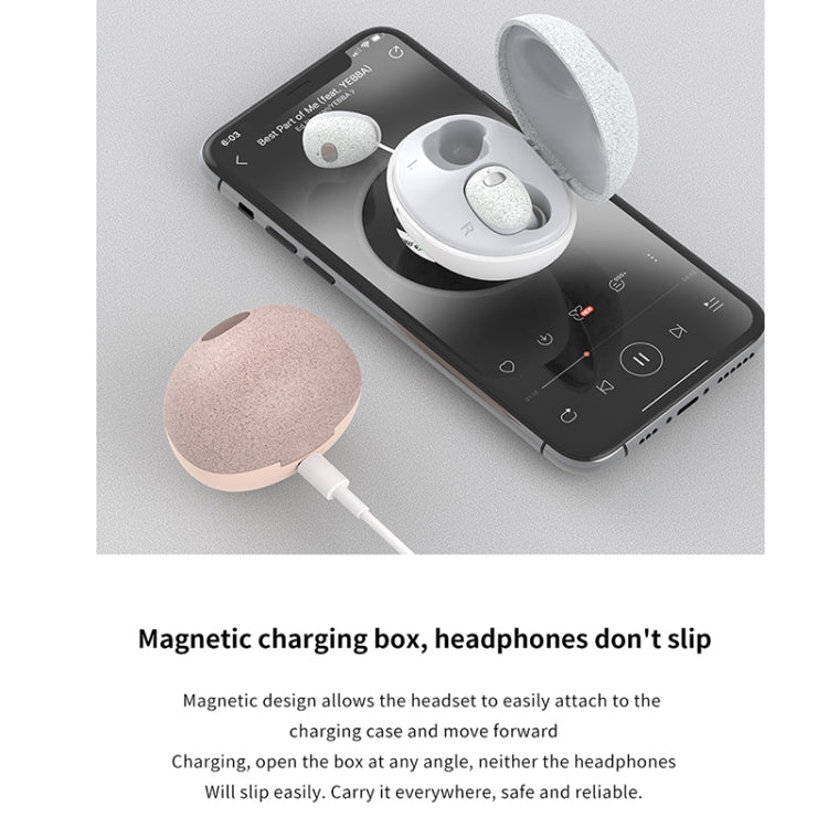 Calante T2S 5D Sound Effect Bluetooth 5.0 Wireless Bluetooth Earphone with Magnetic Charging Box, Support Call & Siri