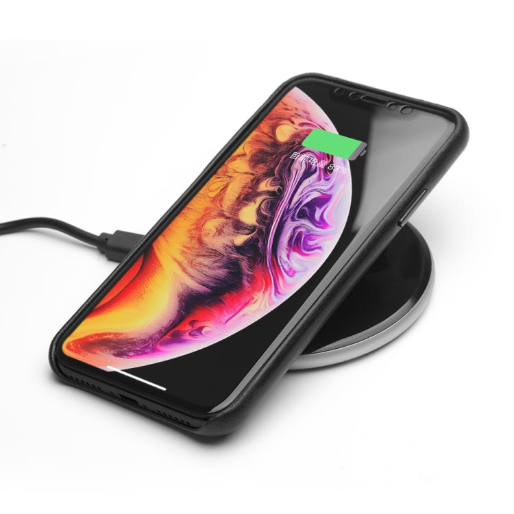 QIALINO Shockproof Cowhide Leather Protective Case, For iPhone XR, For iPhone XS Max