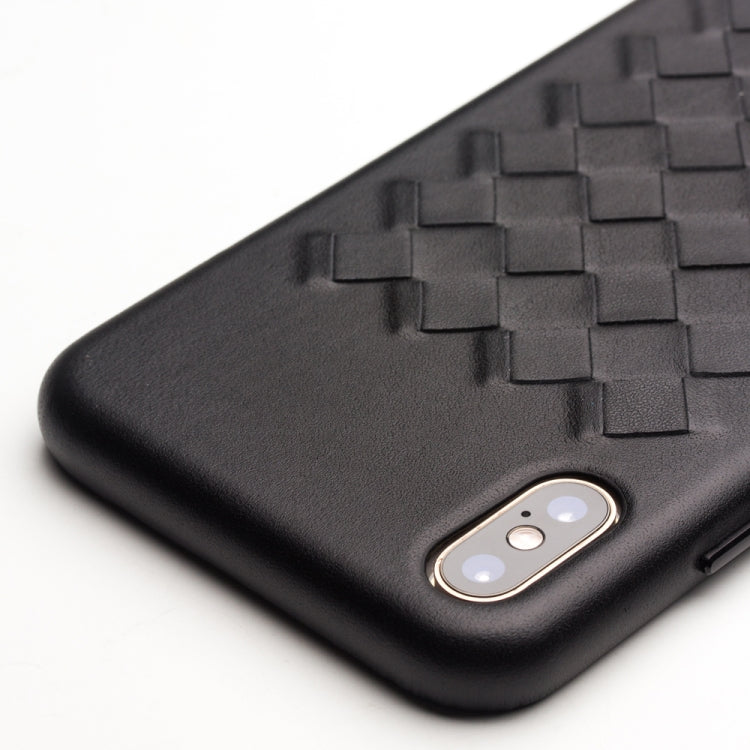 QIALINO Shockproof Weave Cowhide Leather Protective Case, For iPhone XS, For iPhone XR, For iPhone XS Max