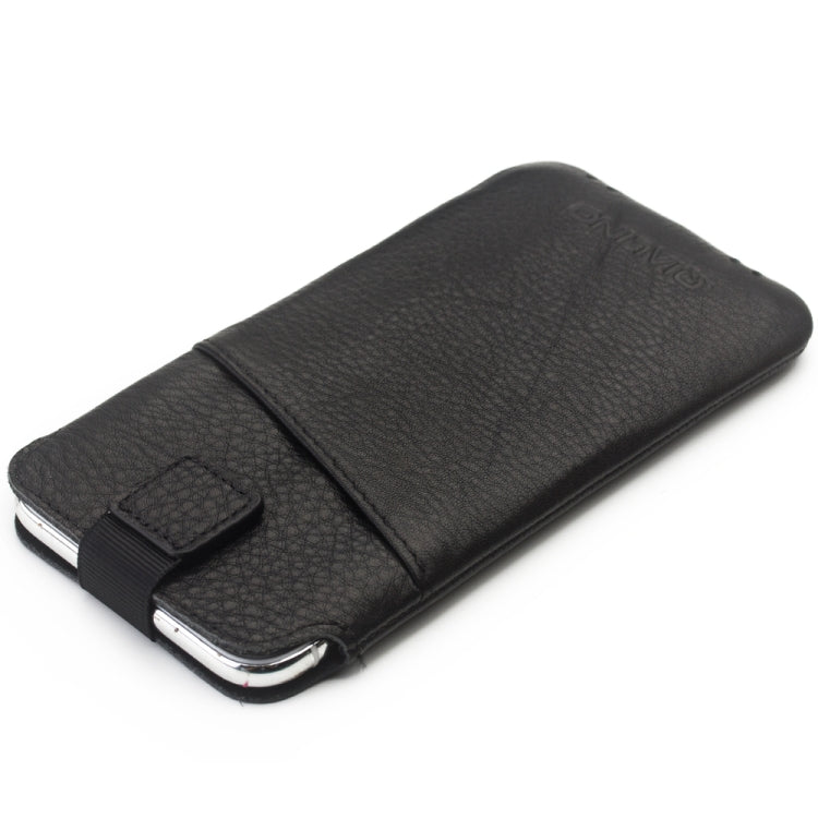 QIALINO Nappa Texture Top-grain Leather Liner Bag with Card Slots, For iPhone XS / X, For iPhone XS Max, For iPhone XR