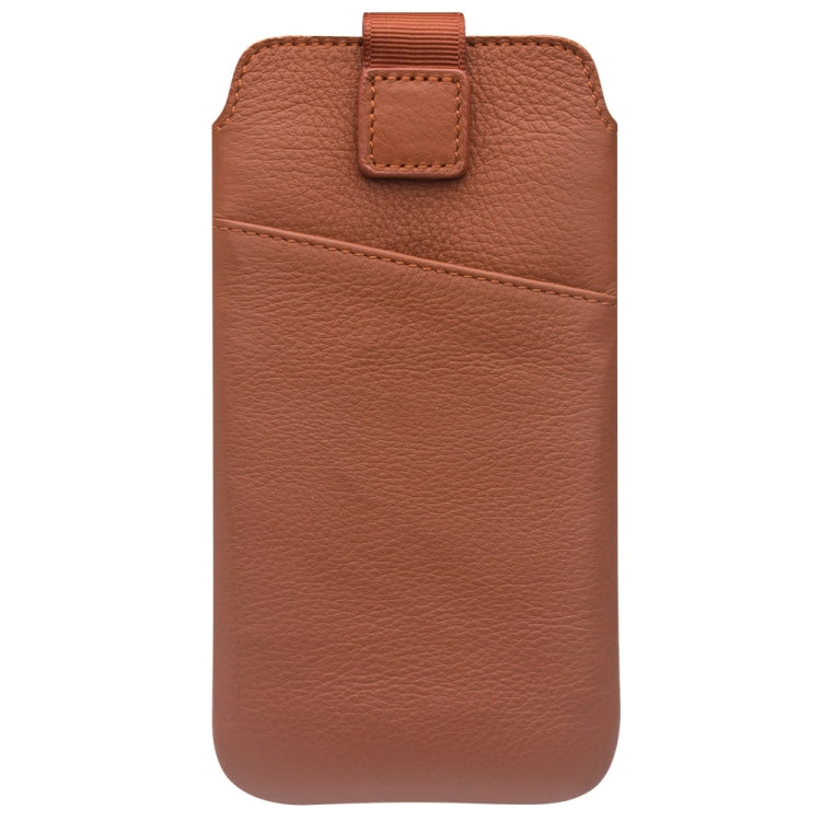 QIALINO Nappa Texture Top-grain Leather Liner Bag with Card Slots, For iPhone XS / X, For iPhone XS Max, For iPhone XR
