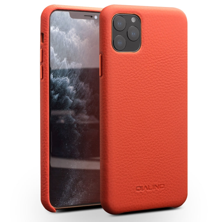 QIALINO Shockproof Top-grain Leather Protective Case, For iPhone 11, For iPhone 11 Pro, For iPhone 11 Pro Max