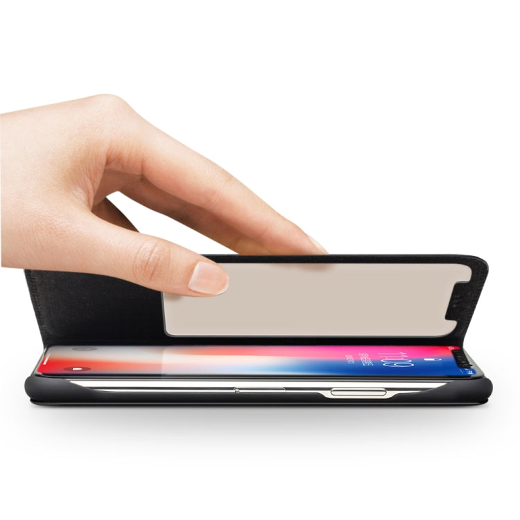 QIALINO Lizard Texture Horizontal Flip Leather Case with Smart View Window & Sleep / Wake-up Function, For iPhone XS / X