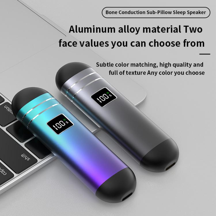 QY09 Bone Conduction Bluetooth 5.3 Sleep Speaker, QY09 (Purple), QY09 (Grey)