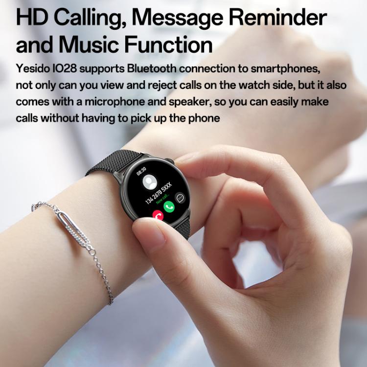 Yesido IO28 Smart Watch, 1.51 inch Screen, Support BT Call / Heart Rate, IO28